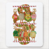 KERSTMIS RENDIER Mousepad Muismat (Voorkant)