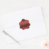Kerstmis rendier rode wax zegel look Sticker (Envelop)