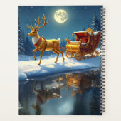 Kerstmis Rendier slee Planner (Achterkant)