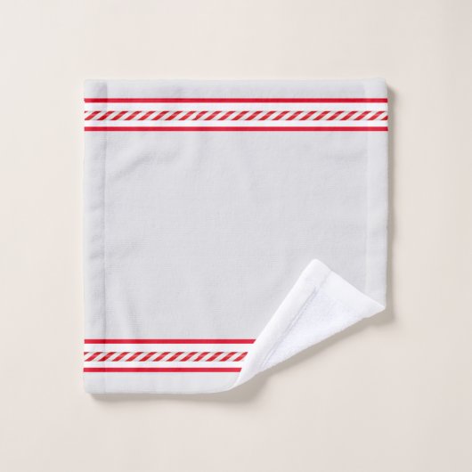 Kerstmis rendier snoepriet bad handdoek (Wasdoekje)