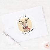 KERSTMIS RENDIER STICKER (Envelop)