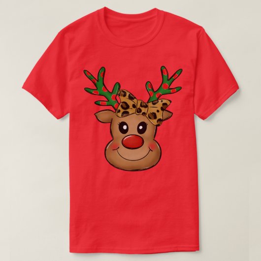 Kerstmis rendieren 3 t-shirt (Design voorkant)