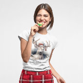 Kerstmis rendieren, aanpasbaar t-shirt