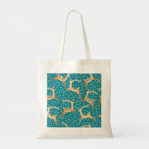 Kerstmis rendieren: naadloos patroon. tote bag