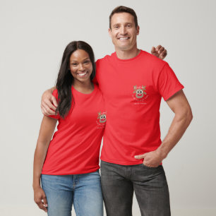 Kerstmis rendieren Noordpool slee Team plezier T-shirt