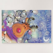 Kerstmis rendieren puzzel (Horizontaal)