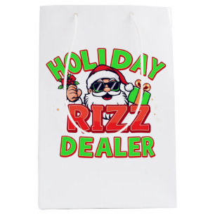 Kerstmis Rizz Dealer gen alpha meme Kerstfeest Medium Cadeauzakje