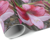 Kerstmis: Rode feestdag Floral Cadeaupapier (Rol Hoek)