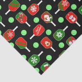 Kerstmis: Rode groene handschoenen: zwart Tissuepapier (Detail)