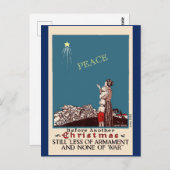 Kerstmis rond 1918 veranderde kunst Briefkaart (Voorkant / Achterkant)