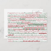 Kerstmis rond het Briefkaart van het Ontwerp van (Voorkant / Achterkant)