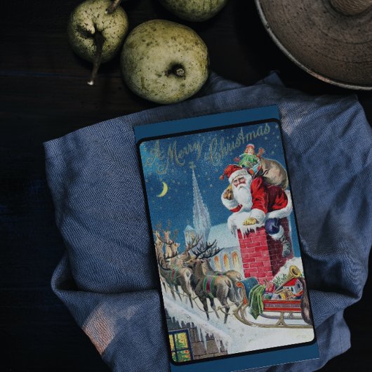 kerstmis rond kerstmis met kerstcadeaus op winter feestdagenkaart