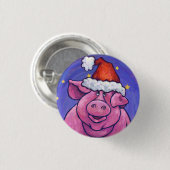 Kerstmis Ronde Button 3,2 Cm (Voorkant /achterkant)