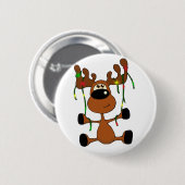 Kerstmis Ronde Button 5,7 Cm (Voorkant /achterkant)