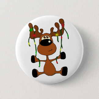 Kerstmis Ronde Button 5,7 Cm