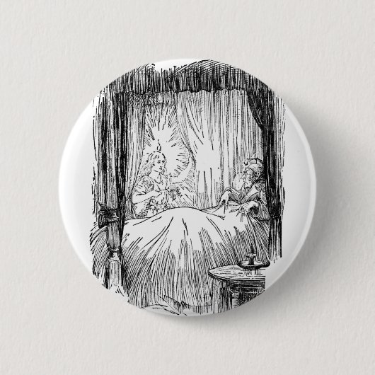 Kerstmis Ronde Button 5,7 Cm (Voorkant)