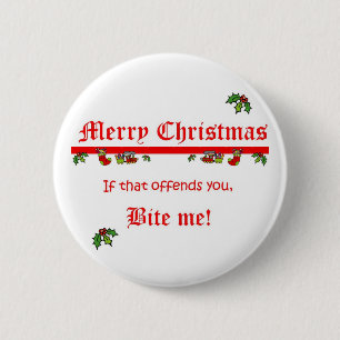 Kerstmis Ronde Button 5,7 Cm