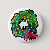 kerstmis ronde button 5,7 cm (Voorkant)