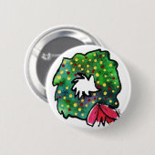 kerstmis ronde button 5,7 cm (Voorkant /achterkant)