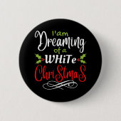 Kerstmis Ronde Button 5,7 Cm (Voorkant)