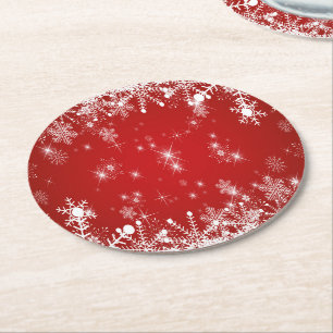 Kerstmis Ronde Kartonnen Onderzetter