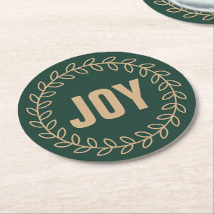 Kerstmis Ronde Kartonnen Onderzetter