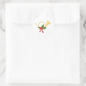 Kerstmis Ronde Sticker (Tas)