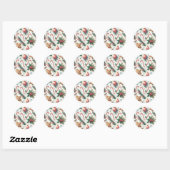Kerstmis Ronde Sticker (Vel)