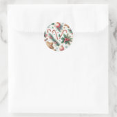 Kerstmis Ronde Sticker (Tas)
