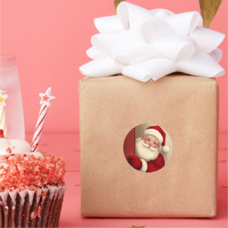 Kerstmis Ronde Sticker