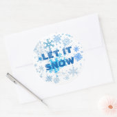 Kerstmis Ronde Sticker (Envelop)