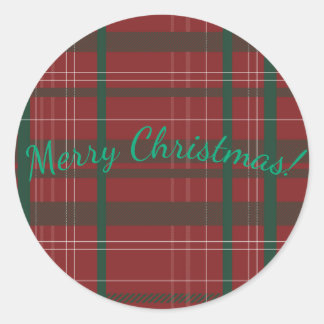 Kerstmis ronde sticker