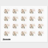 Kerstmis Ronde Sticker (Vel)