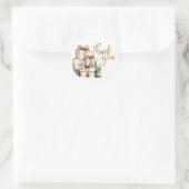 Kerstmis Ronde Sticker (Tas)