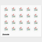 Kerstmis Ronde Sticker (Vel)