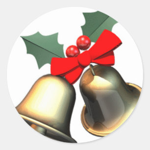 Kerstmis Ronde Sticker
