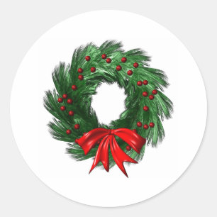 Kerstmis Ronde Sticker