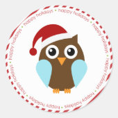 Kerstmis Ronde Sticker (Voorkant)