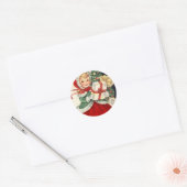 kerstmis ronde sticker (Envelop)