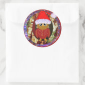 Kerstmis Ronde Sticker (Tas)