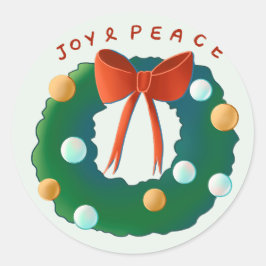 Kerstmis Ronde Sticker