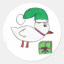 Kerstmis Ronde Sticker