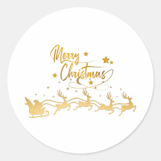 Kerstmis Ronde Sticker