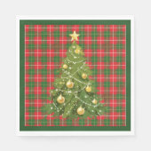 Kerstmis rood en groen servet (Voorkant)