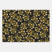 Kerstmis Rood Glitters Schotse Ruit Goud Folie Inpakpapier Vel (Voorkant 2)