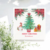 Kerstmis rood groen feestelijk servet