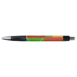 Kerstmis Rood Groen Geometrisch Pen