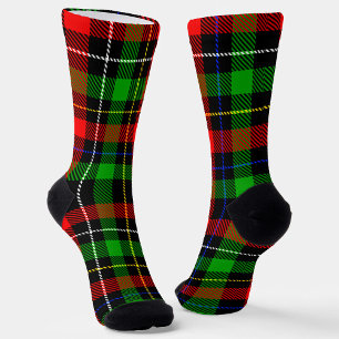 Kerstmis Rood Groen Wit Flanel Geruite Ontwerp Sokken