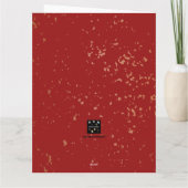 KERSTMIS(ROOD) KAART (Achterkant)