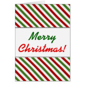 Kerstmis, rood, wit en groen gestreept patroon (Voorkant)